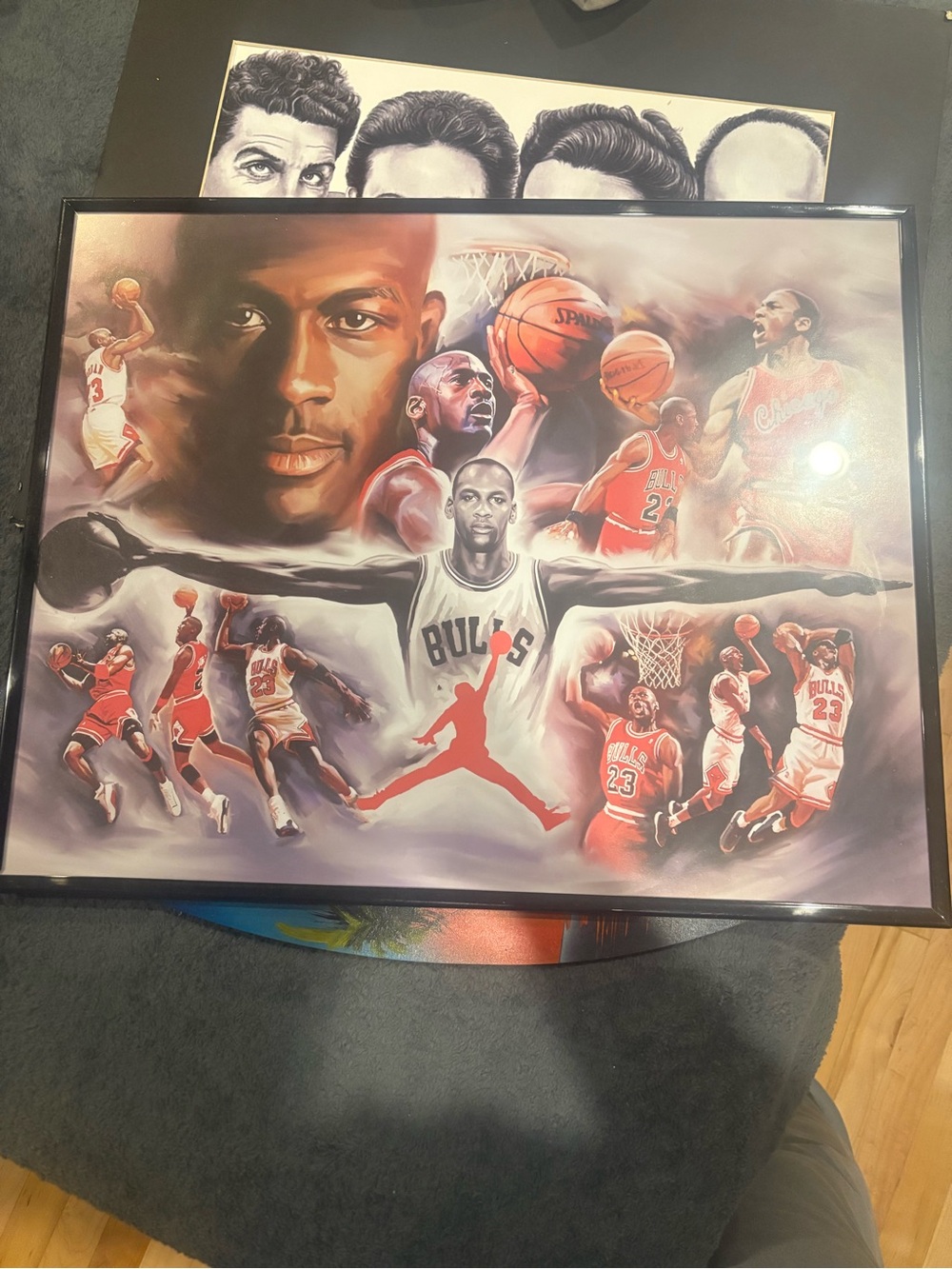 Chicago Bulls Michael Jordan Basketball Mural Wall Art